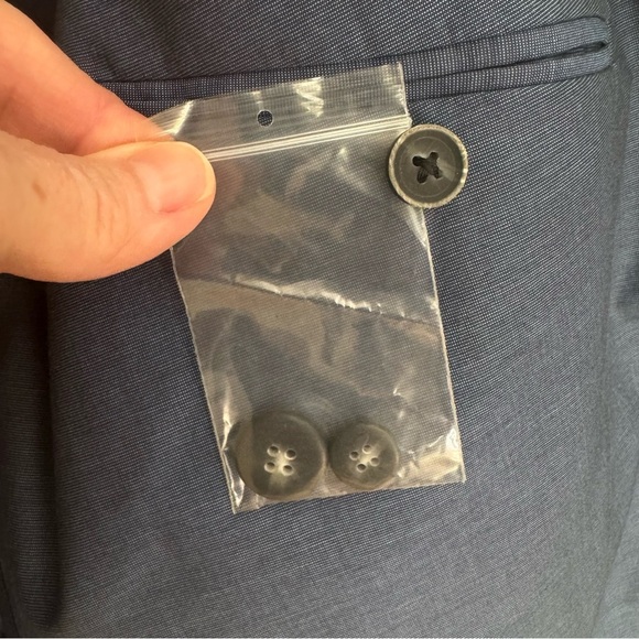 NWT JOHN VARVATOS Luxe 2 Button Cotton Blazer "Oiled Blue" Size 42 Not Pristine - Picture 6 of 14